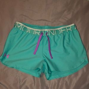 Under Armour athletic shorts (teal)